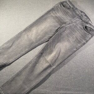 EXPRESS Slim Fit Grey Wash Jeans Men Size 34 x 32 Denim Pants Stretch Casual